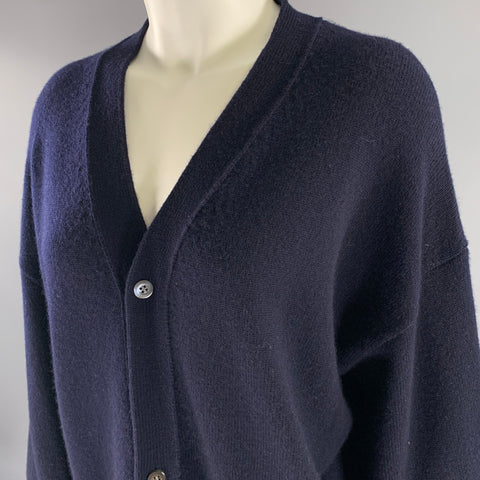 SOFIE D'HOORE Size S Navy Wool Cashmere Long Cardigan