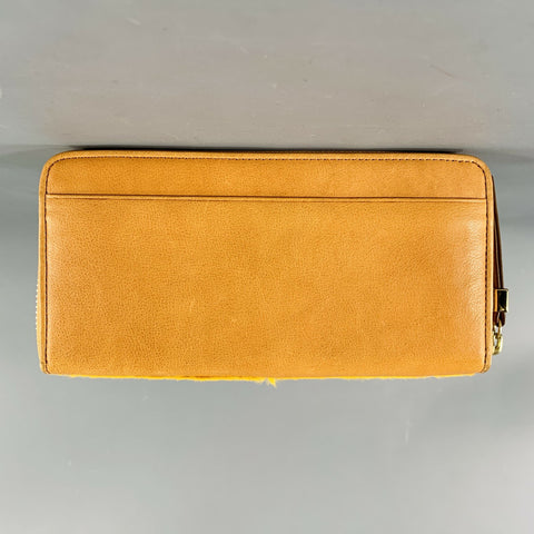SAZABY Yellow Calf Hair Leather Wallet