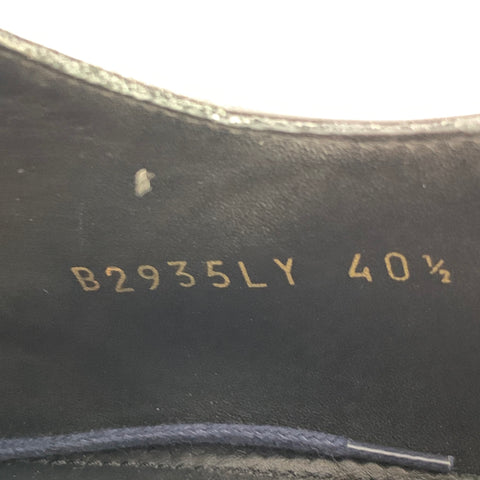 VALENTINO Size 7.5 Navy Embossed Stars Leather Oxford Lace-Up Shoes
