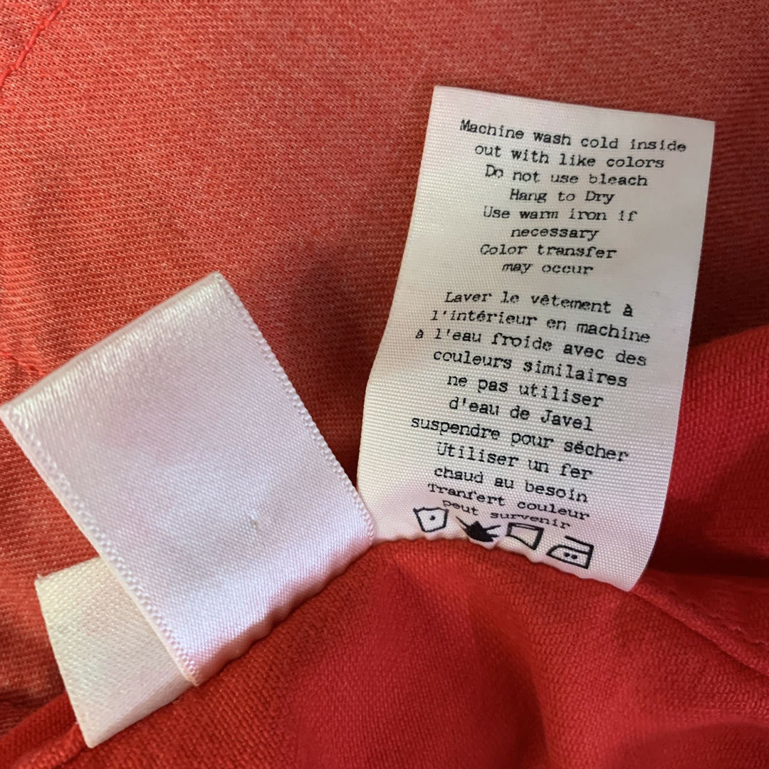 RAG & BONE Size M Red Cotton  Tencel Trucker Jacket