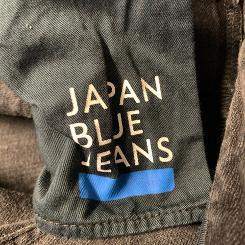 JAPAN BLUE Size 31 Black Light Grey JBAG1314 Faded Tapered Jeans
