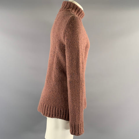 MAISON MARGIELA Size M Pink Mauve Wool Blend Turtleneck Pullover