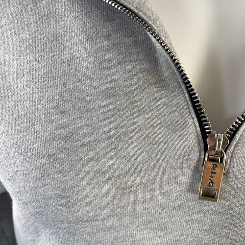 ENFANTS RICHES DEPRIMES ERD S Grey Cotton Half Zip Sweatshirt