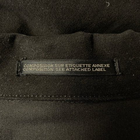 YOHJI YAMAMOTO Size S Black Cotton Long Sleeve Overalls