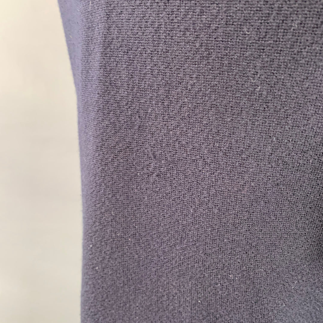 EMPORIO ARMANI Size M Navy Tan Contrast Trim Wool Turtleneck Pullover