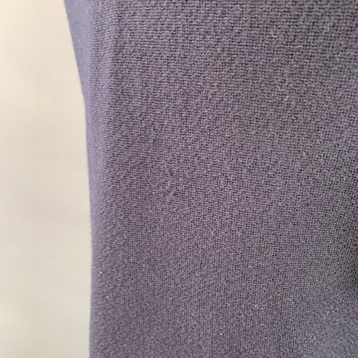 EMPORIO ARMANI Size M Navy Tan Contrast Trim Wool Turtleneck Pullover