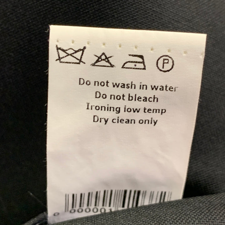 JOHN GALLIANO Size 40 Black Rhinestone Skull Virgin Wool Sport Coat