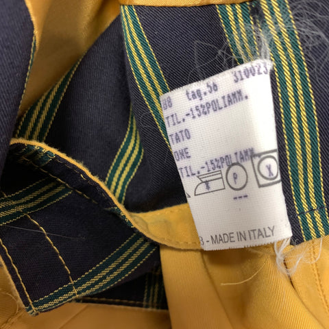 BRIONI Size 46 Yellow Polyethylene Trenchcoat