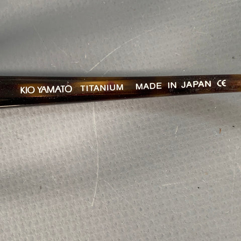 KIO YAMATO Brown Gunmetal Titanium Acetate Eyewear Readers