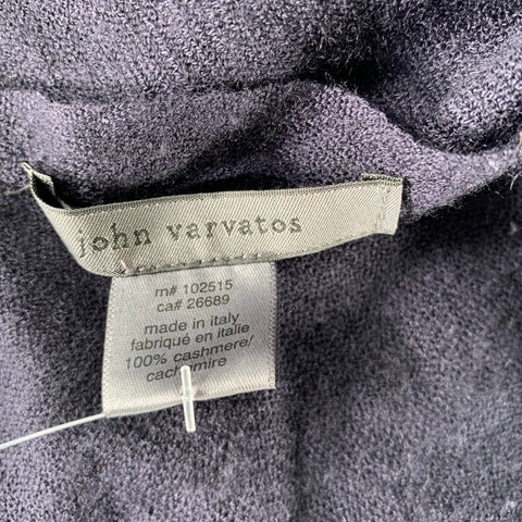 JOHN VARVATOS Navy Cashmere Scarf