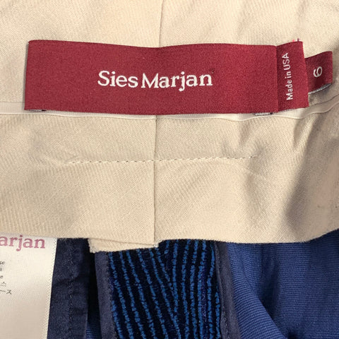 SIES MARJAN Size 6 Navy Blue Corduroy Straight Zip Fly Dress Pants