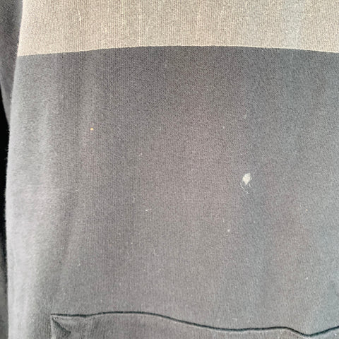 OVADIA & SONS Taille XXL Noir Gris Guépard Imprimé Photo Coton Sweat à Capuche