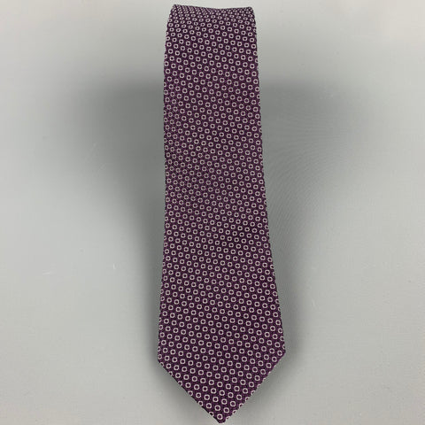 PAUL SMITH Purple Dot Silk Tie
