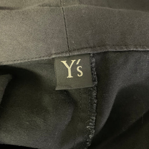 Y's by YOHJI YAMAMOTO Size 38 Black Cotton Pleated Casual Pants