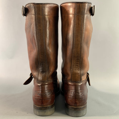 PAUL SMITH Size 8 Brown Antique Leather Pull On Boots
