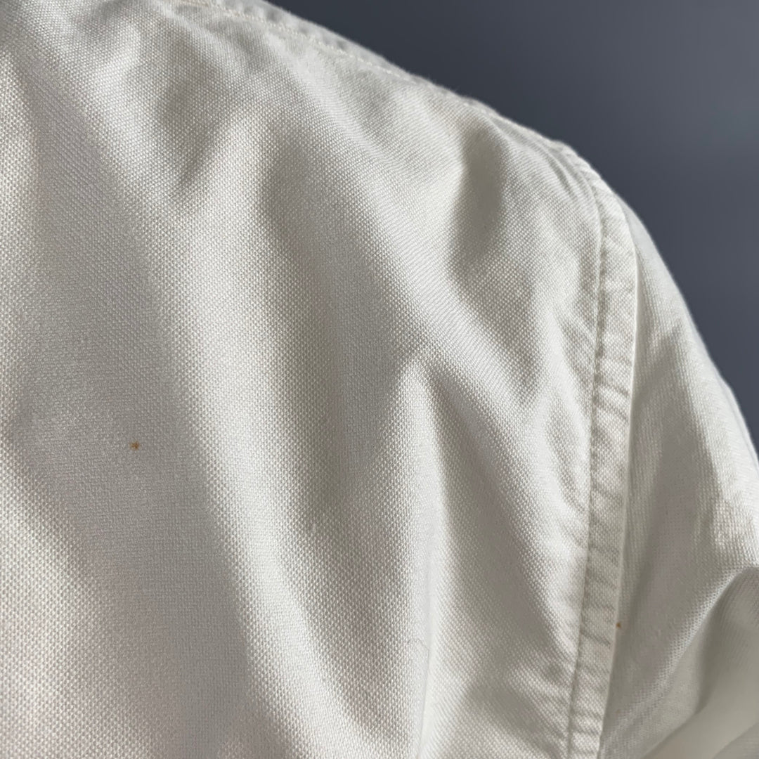 TAYLOR STITCH Size M White Cotton Button Down Long Sleeve Shirt