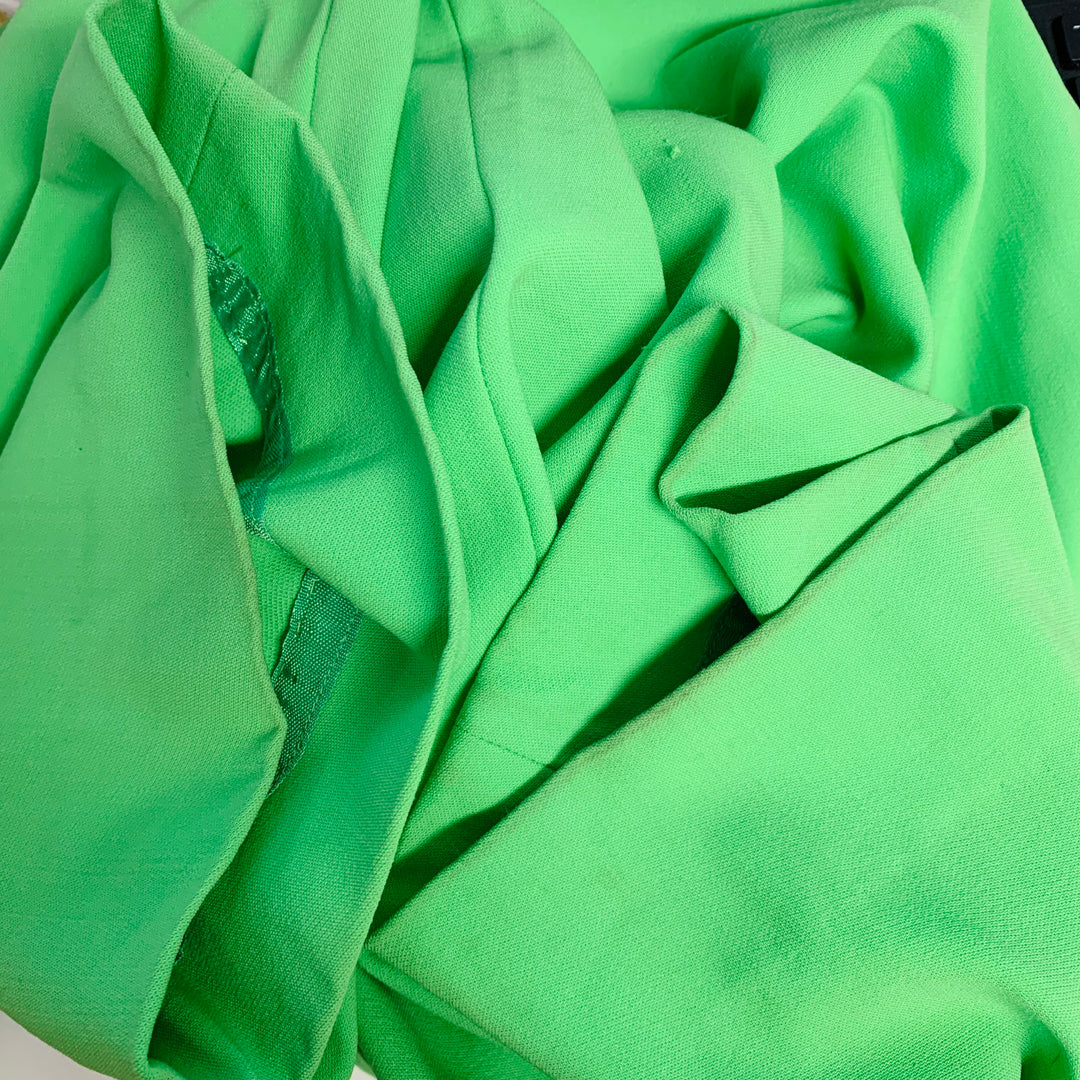 RALPH LAUREN COLLECTION Size 4 Green Lime Wool Blend Pleated Dress Pants