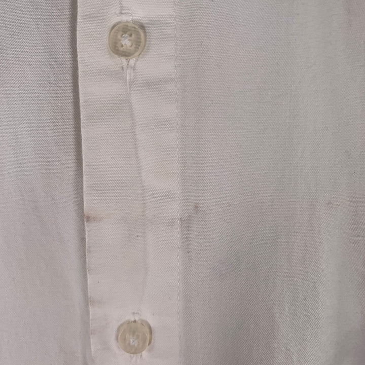 D.GNAK by KANG D. One Size White Mixed Fabrics Oversized Long Sleeve Shirt