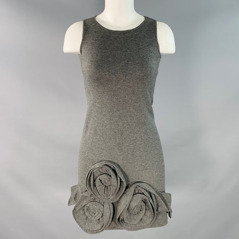 red valentino grey dress Tulle Dot Pattern Mini Dress