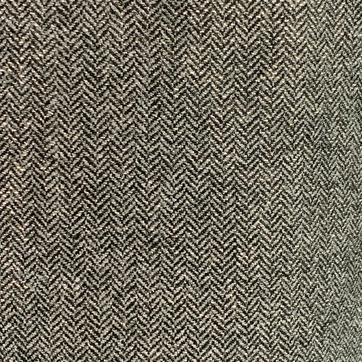 ENGINEERED GARMENTS Size 34 Grey Metallic Herringbone Acrylic Blend Casual Pants