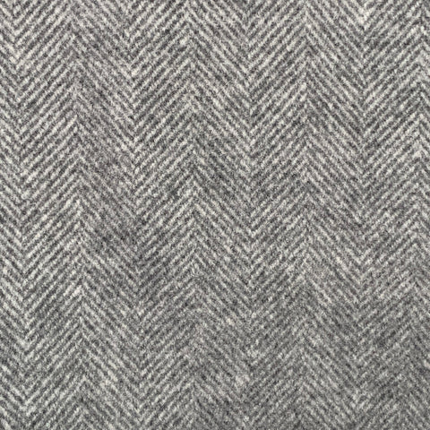 BRUNELLO CUCINELLI Size 38 Grey Herringbone Wool Cashmere Coat