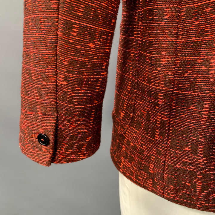 BEDWIN & THE HEARTBREAKERS Size 42 Orange Brown Woven Sport Coat