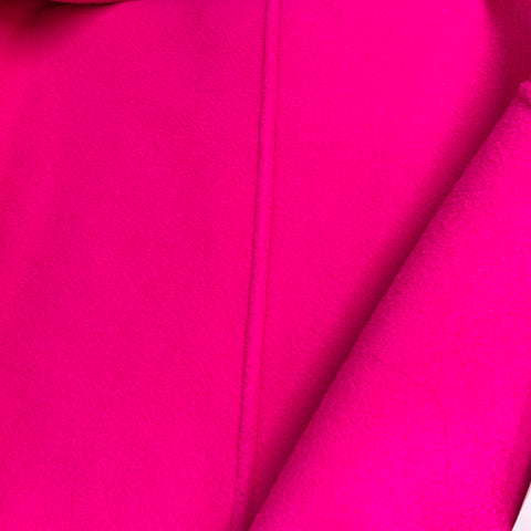 AMI by ALEXANDRE MATTIUSSI FW22 Size 40 Pink Textured Wool Hidden Buttons Oversized Coat