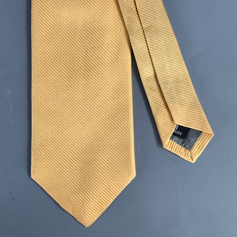ROBERT TALBOTT Yellow Gold Stripe Silk Tie