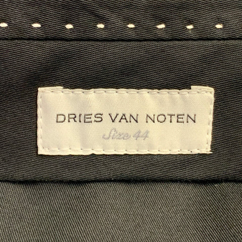 DRIES VAN NOTEN Size 28 Navy Mohair Wool Flat Front Dress Pants