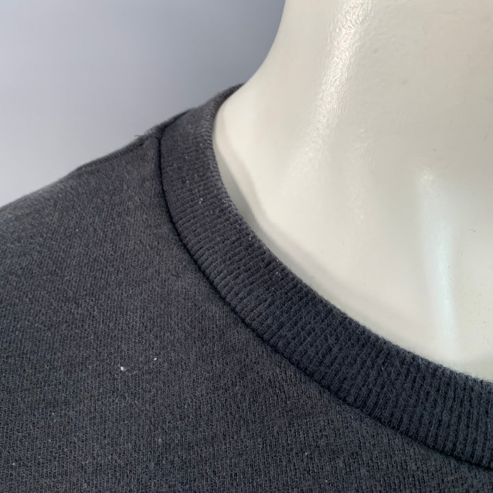 RAG & BONE Size XXL Yin Yang Black White Print Cotton Crew Neck Sweatshirt