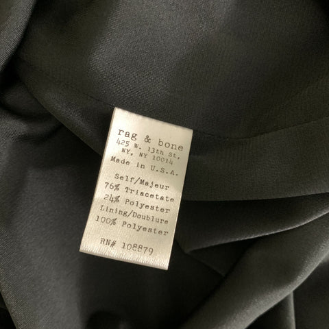 RAG & BONE Size 2 Navy Triacetate Midi Cocktail Dress