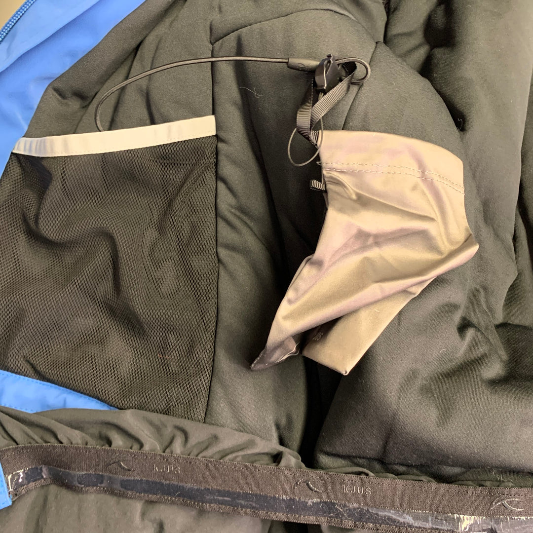 KJUS Size M Freelite Blue Chevron Polyester Ski Jacket