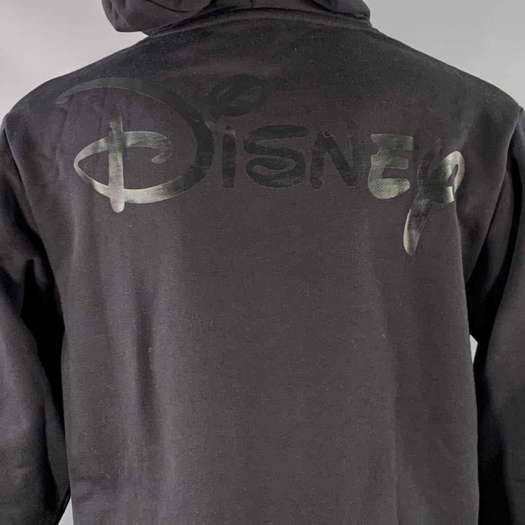 KITH Size XS Black White Logo Cotton Hooded Sweatshirt
