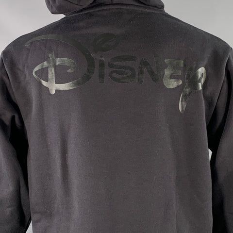 KITH Size XS Black White Logo Cotton Hooded Sweatshirt