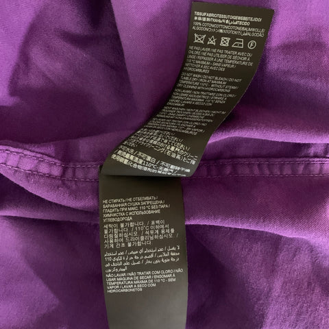 SAINT LAURENT Size S Purple Cotton Button Up Long Sleeve Shirt