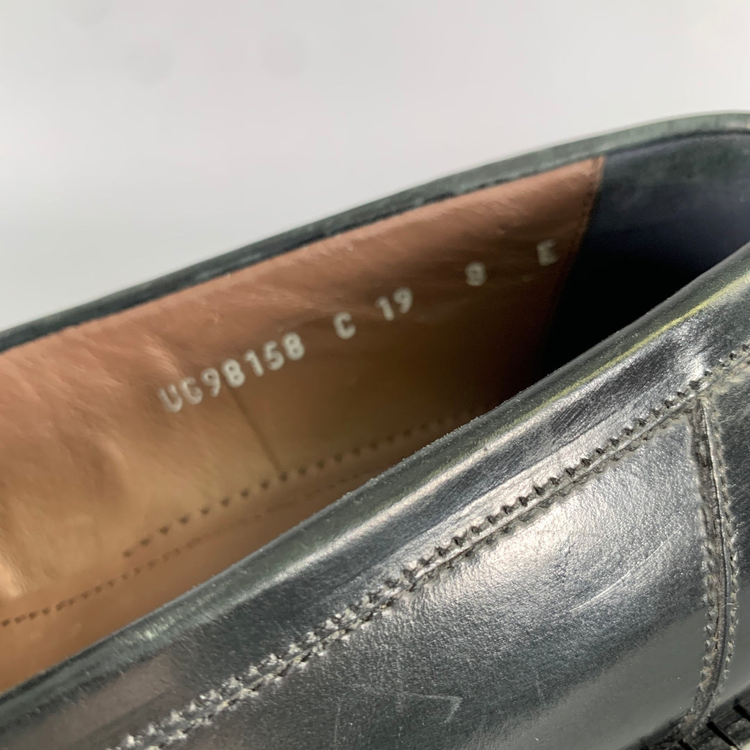 SALVATORE FERRAGAMO Size 8 Black Leather Yacht Loafers