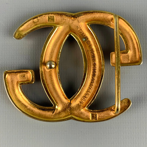GUCCI Size L Metal GG Monogram Belt Buckle