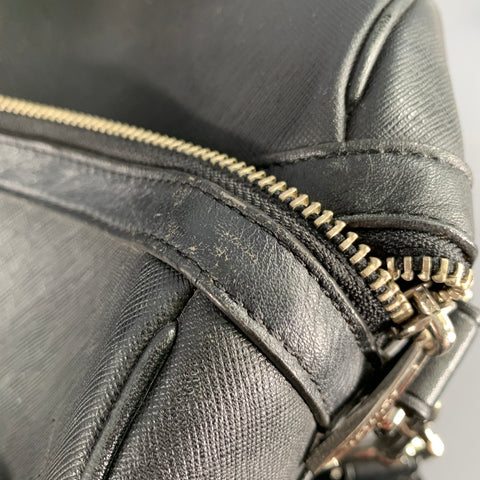 Sac Duffle COACH en cuir Saffiano noir