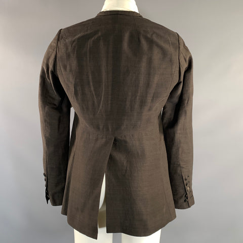RICK OWENS SS2011 Chest Size Grey Dark Grey Linen Cotton Silk Sport Coat