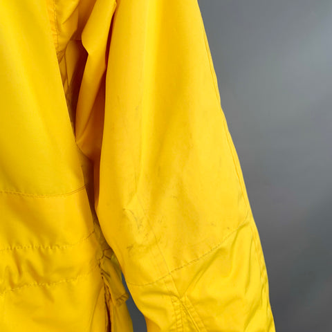 RALPH LAUREN Size L Yellow Polyester Hooded Utility Jacket