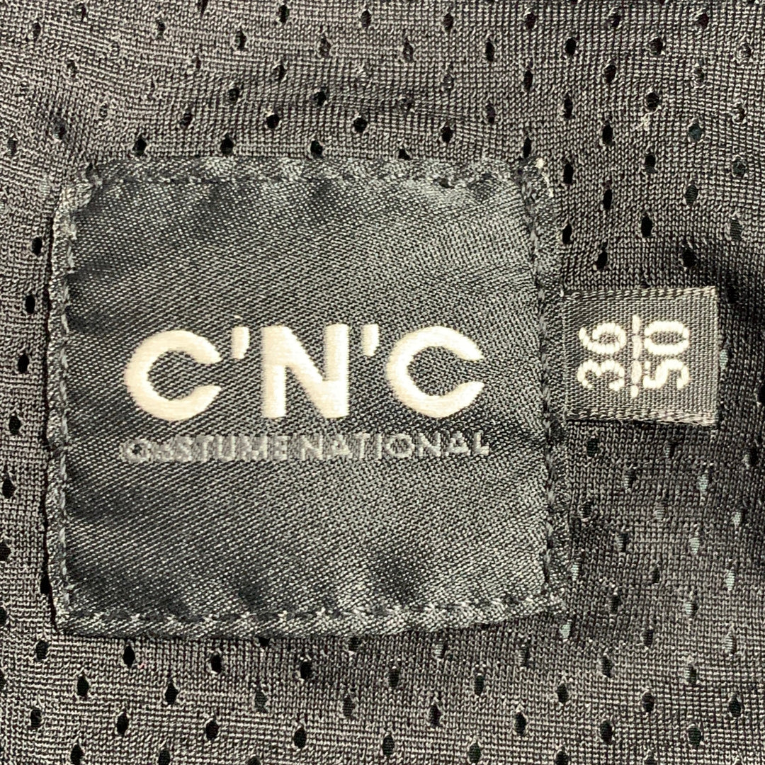 CoSTUME NATIONAL Size S Green Black Iridescent Polyester Jacket