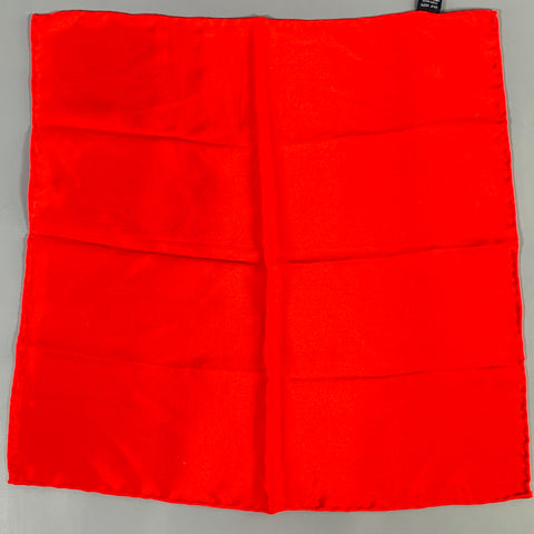 CRAVATE ROYALE Red Silk Pocket Square