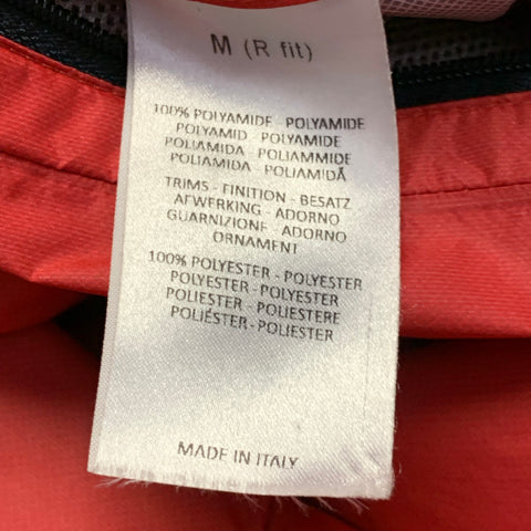 DUNHILL Size M Red Polyamide Zip Up Jacket