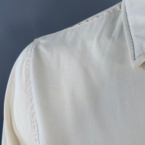 NORSE PROJECTS Size S Lund Cream Cotton Natural Dyed Half Placket Pullover