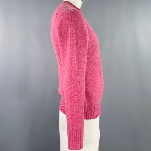 SID MASHBURN Size L Red Raspberry Wool Crew Neck Sweater
