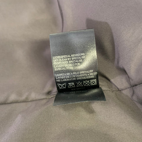 ARMANI COLLEZIONI Size 44 Grey Polyamide Cotton Coat