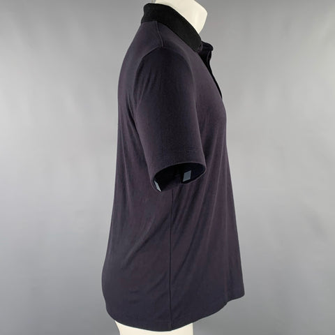 THEORY Size M Black Modal Blend Polo