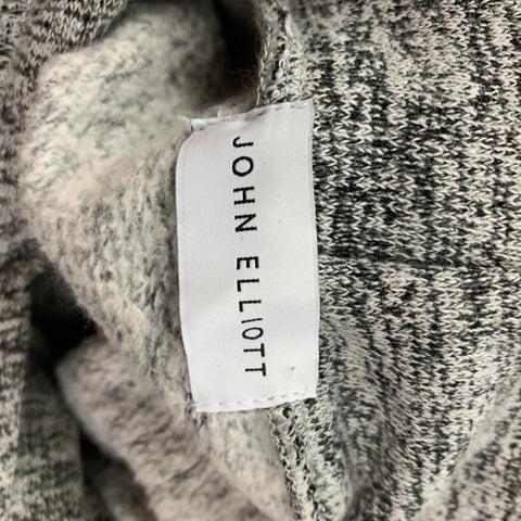 JOHN ELLIOTT Sudadera con capucha de algodón/poliéster gris jaspeado Talla XL