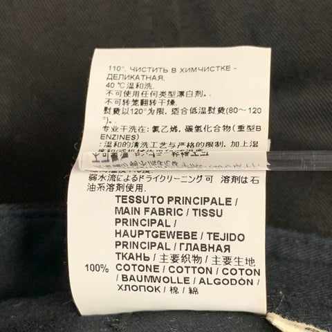 MARNI Size 32 Black Twill Cotton Belted Casual Pants