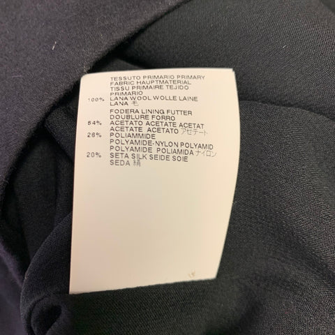 MARTIN MARGIELA Size 4 Black Wool V-Neck Dress